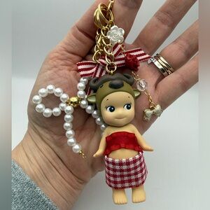Custom Sonny Angel Keychain/Bag Charm - Animal Series V4, Buffalo.